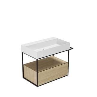 Mobile Sospeso in Metallo con Cassettoni 83 cm