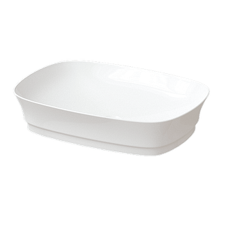 Lavabo appoggio KEIRA cm 60X43 rettangolare BIANCO