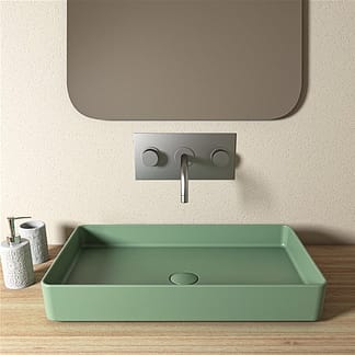 Lavabo da appoggio ovale ESSENZA 65X40