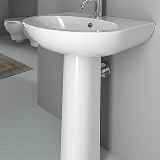 Lavabo free 60 su colonna - Arcadia