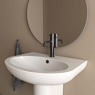 Lavabo free 60 su semicolonna - Arcadia