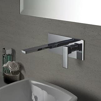 MISCELATORE LAVABO ELLE - EFFE INCASSO A PARETE mm200