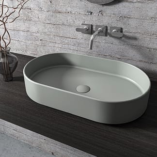Lavabo da appoggio ovale ESSENZA 60X36