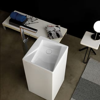 LAVABO COLONNA A PARETE SERIE OZ