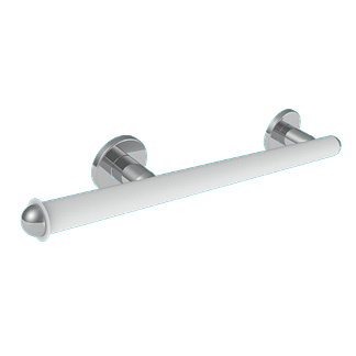 Maniglione di sicurezza per bagno disabili con portarotolo reversibile cm 56