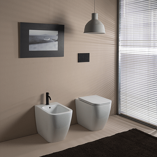 Wc/bidet a terra rimless NUD