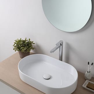 Lavabo appoggio in ceramica BLADE