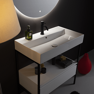 Lavabo XL d’appoggio o sospeso 81 Cm