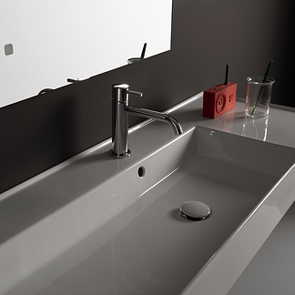 Lavabo XL d’appoggio o sospeso 101 Cm