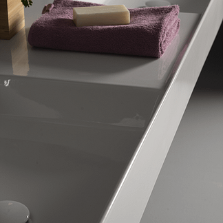 Lavabo d’appoggio 141 CM DOPPIA VASCA