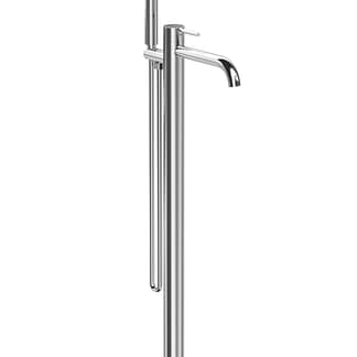 GRUPPO VASCA FREESTANDING CON KIT DOCCIA VICO NERO MATT