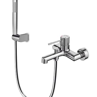 MISCELATORE VASCA ESTERNO CON KIT DOCCIA ISEO