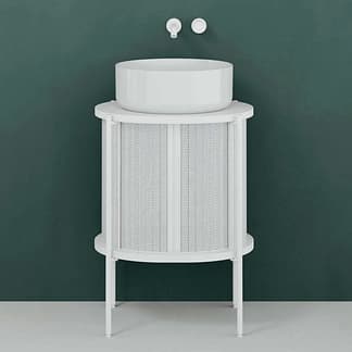 Mobile a terra 60 cm Cleer con serrandina scorrevole in alluminio