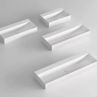 Lavabo sospeso 102 cm Elegance Squared monoforo