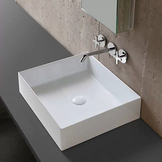 Lavabo da appoggio 25x25 cm Elegance Squared