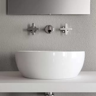 Lavabo da appoggio 40 cm Elegance Circle h14